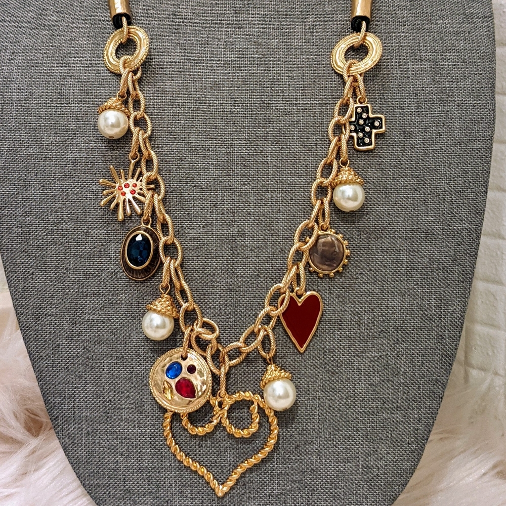 Chico's Heart Charm Necklace - Picture 2 of 6